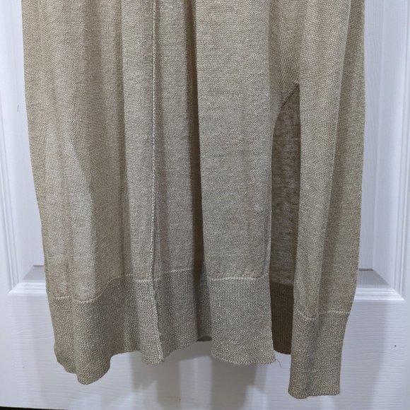 Brochu Walker RARE Layered Linen Tan Sleeveless Sweater Maxi Dress - size S - Picture 12 of 15